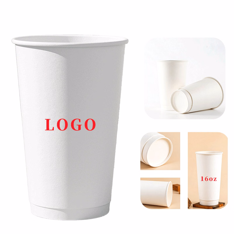 16 Oz Disposable Double-Walled Paper Cups