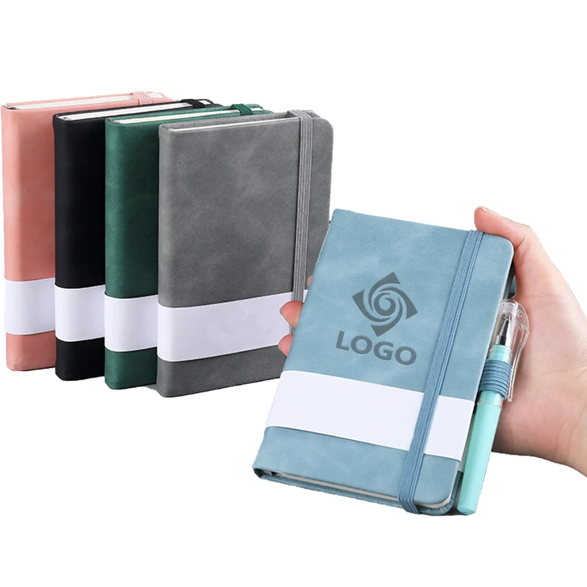 MOQ50 A6 Pocket Notebook Journal With Pen 1
