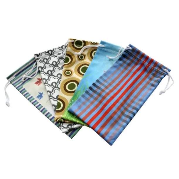Micro Fiber Glasses Drawstring Bag 1