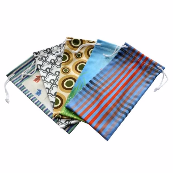 Micro Fiber Glasses Drawstring Bag