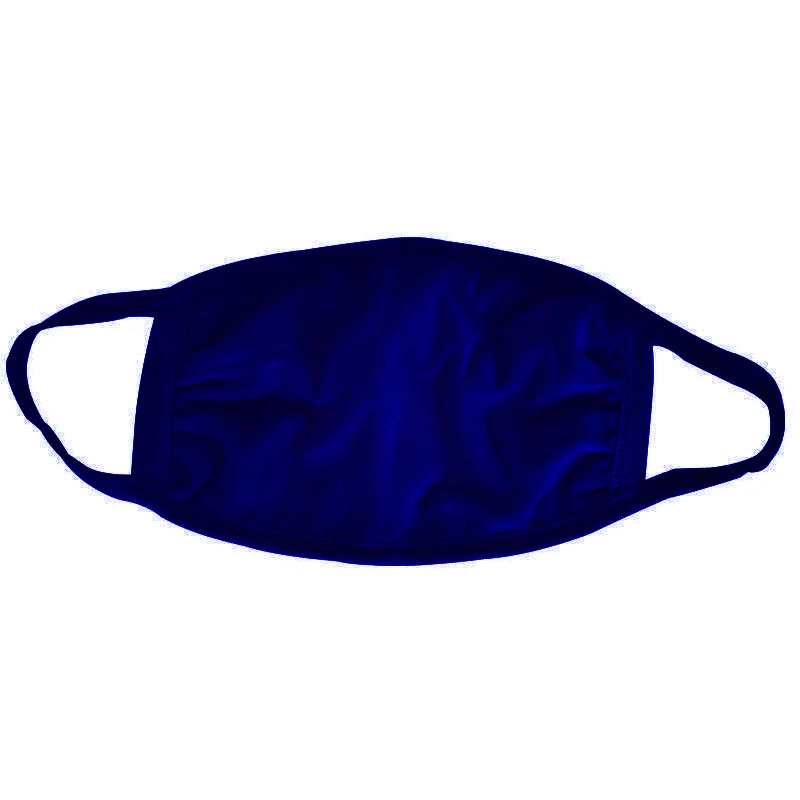 Royal Blue Cotton Face Mask 1