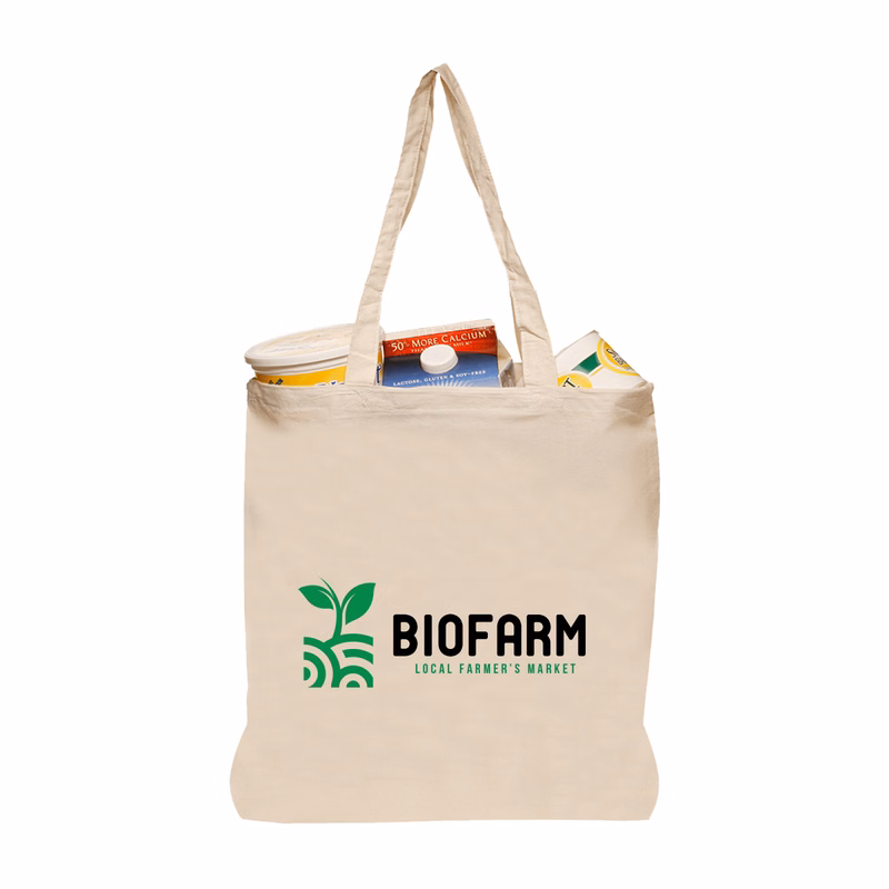 Nature Lover Natural Cotton Fiber Tote Bag (2 Color Imprint)