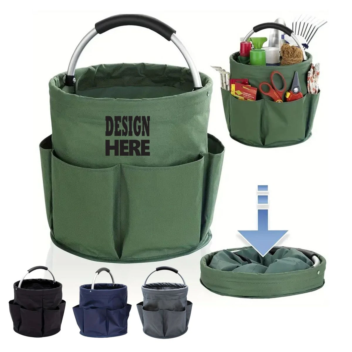 Foldable Outdoor Picnic And Garden Storage Basket 1
