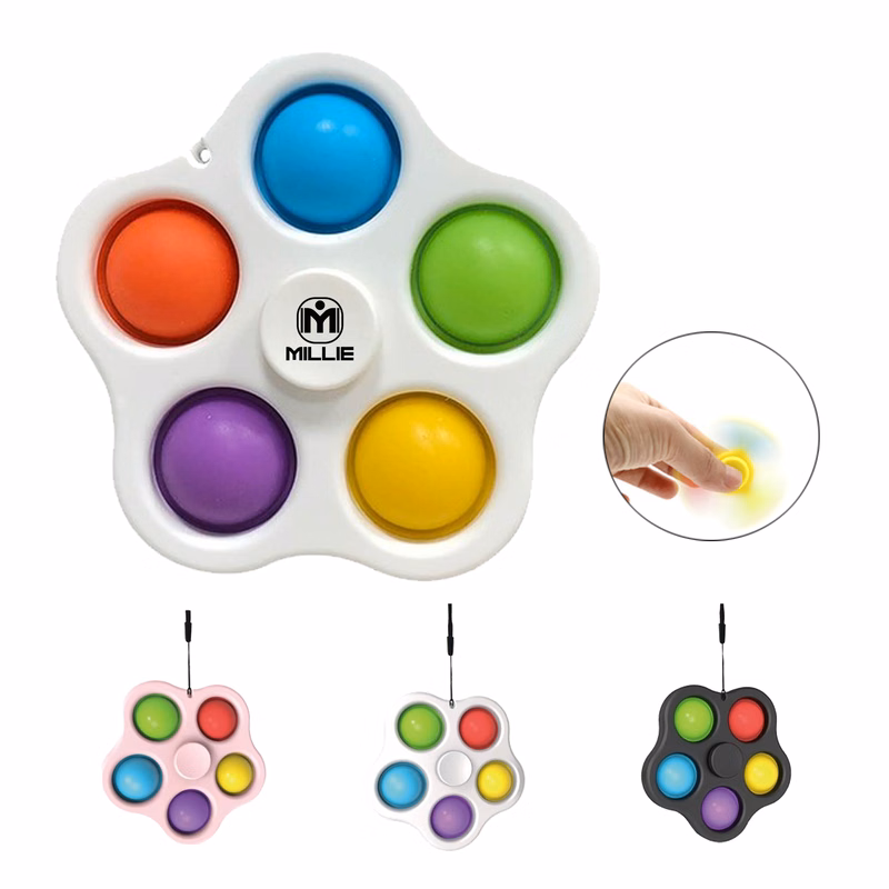 Anti-Stress Dimple Spinner Push Pop Fidget Toy