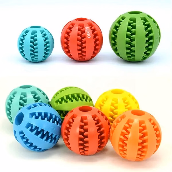 Interactive Dog Treat Dispensing Ball Toy