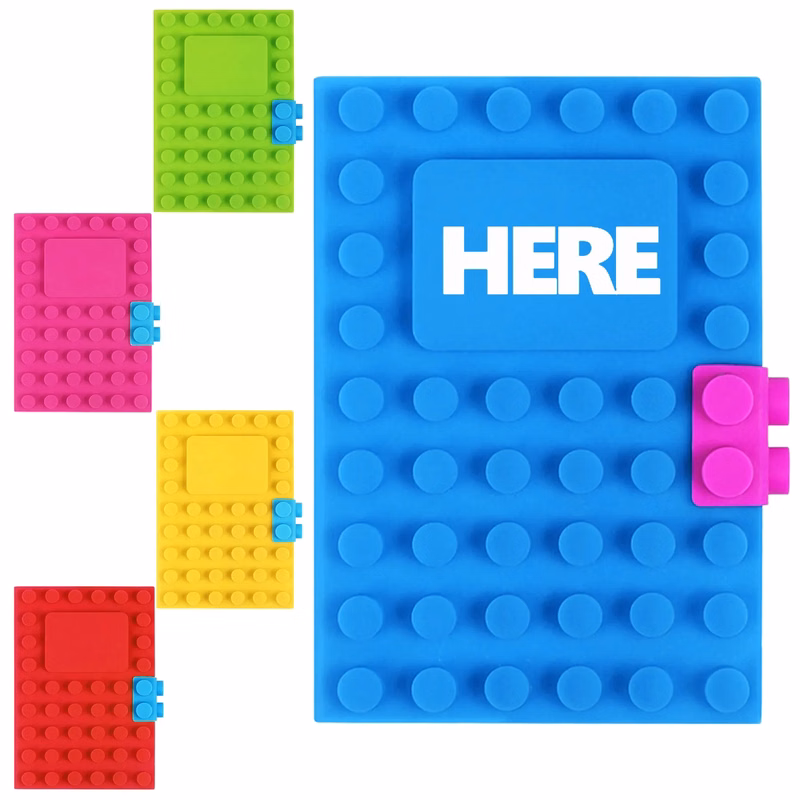 A6 Fun Building Block Silicone Notebook