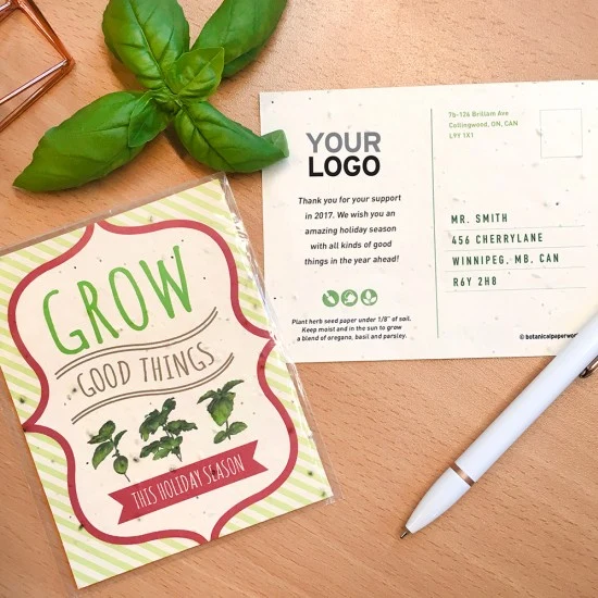 Grow Good Things Plantable Holiday Postcards 1