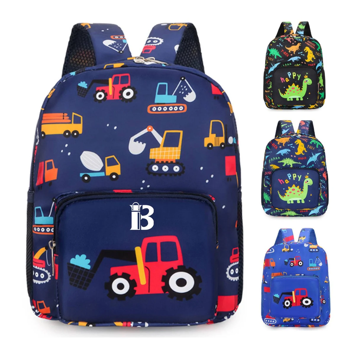 Cartoon Letter Dinosaur Backpack 1