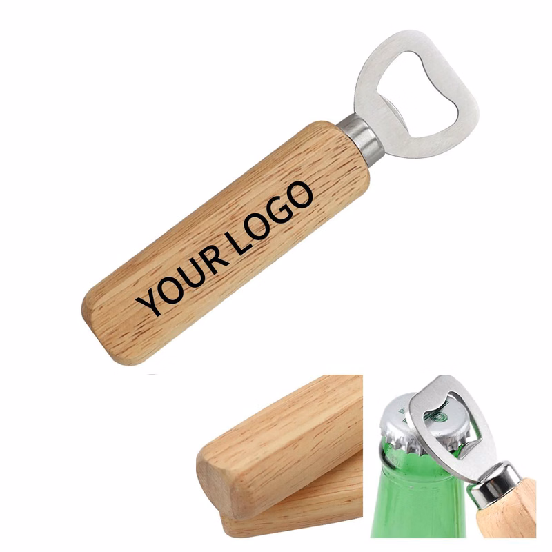 Wooden Stainless Steel Bottle Opener