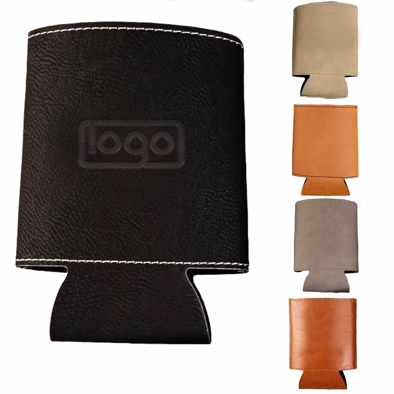 PU Leather Can Cooler Holder