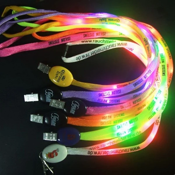 LED Flash Lanyards Necklace 1