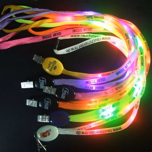 LED Flash Lanyards Necklace