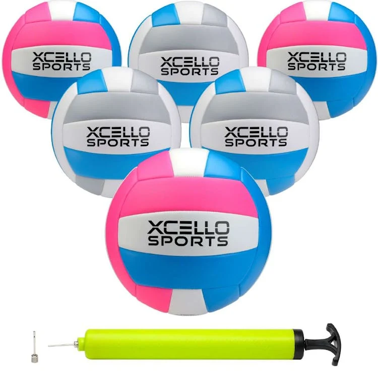 Volleyballs - Gray and Pink Official Size 8.5" 1