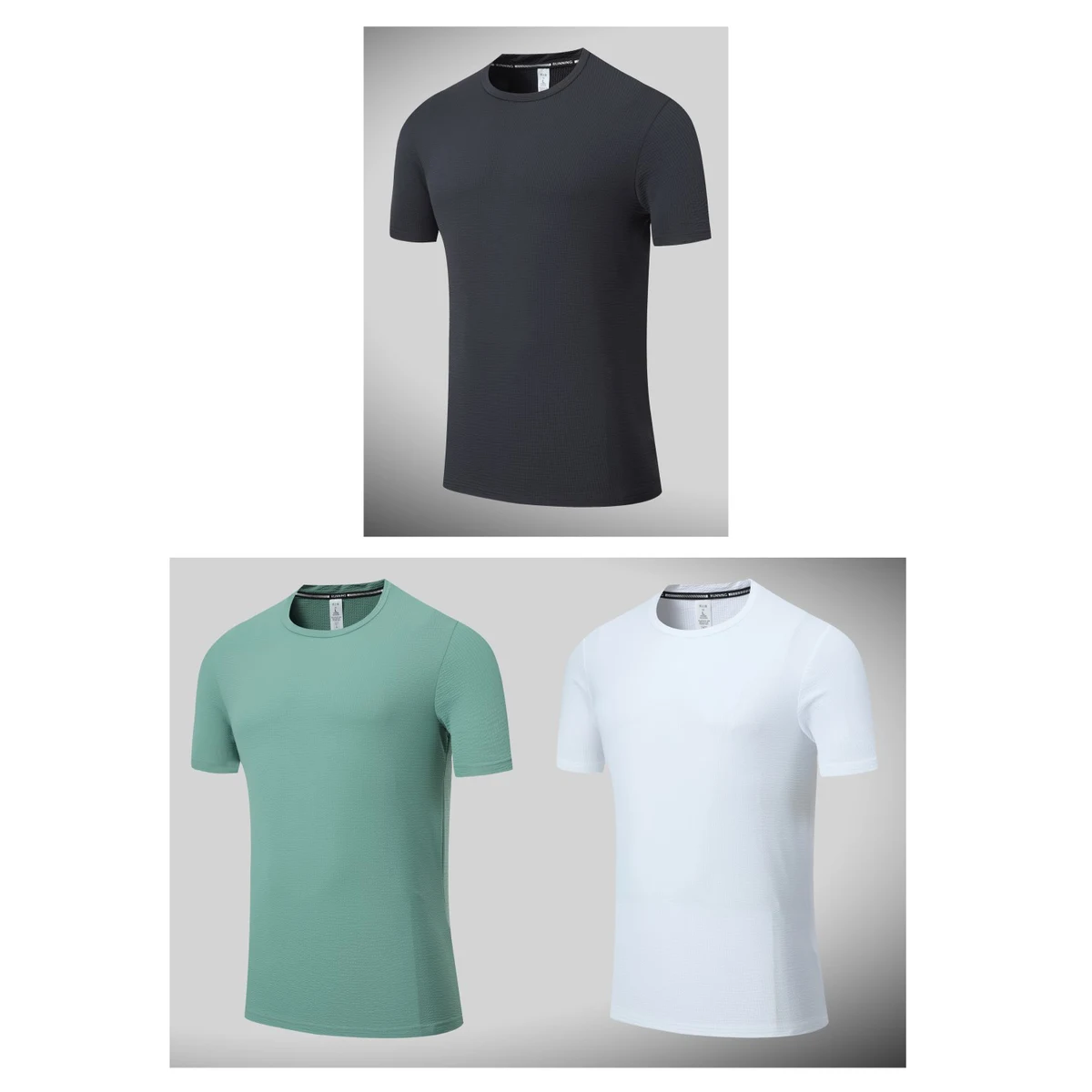 Men's Running Short Sleeve T-Shirt - Stock Style 17 1