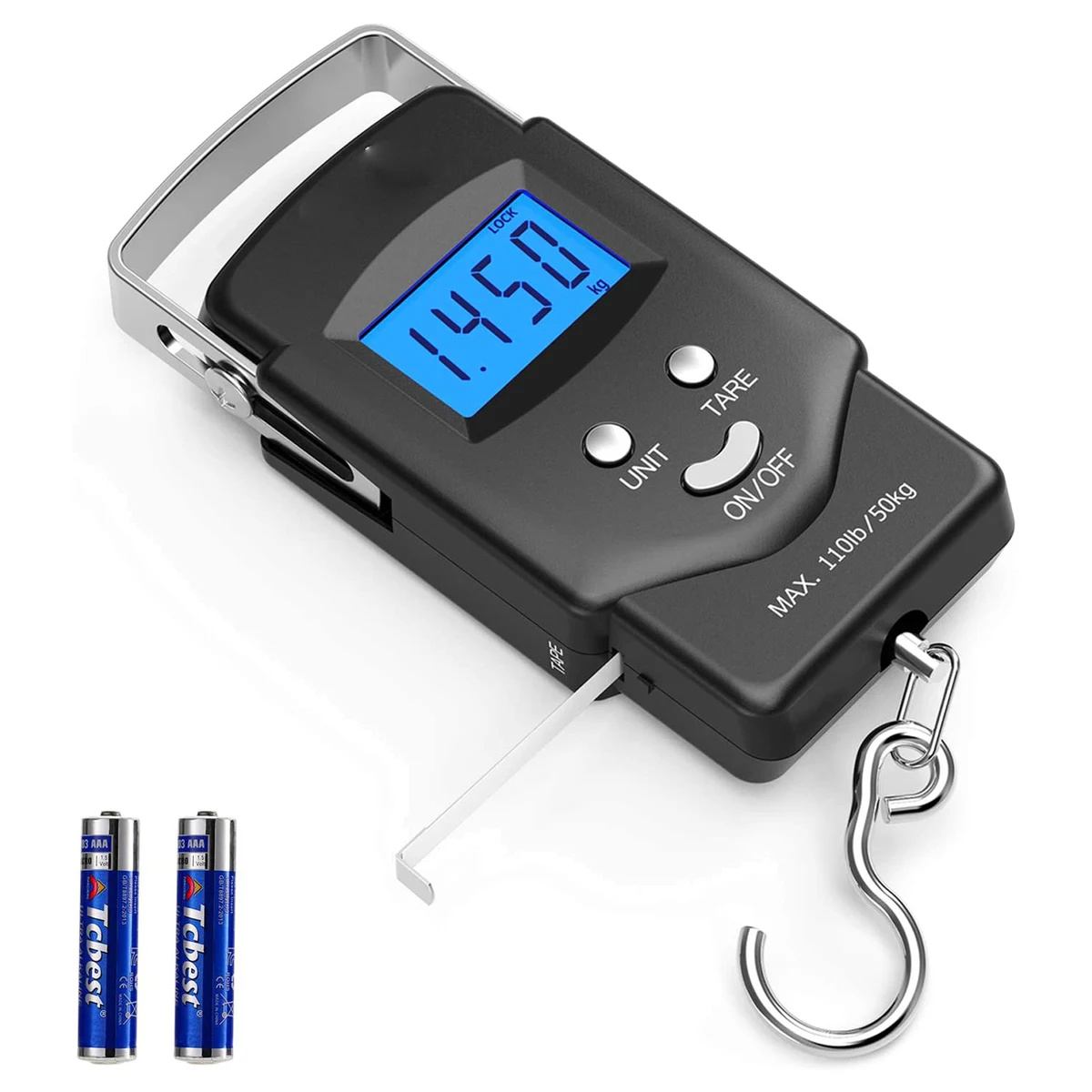 Backlit LCD Display 110lb/50kg PS01 Fishing Scale 1