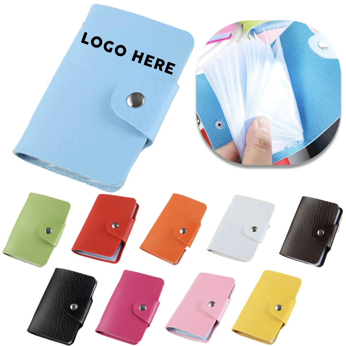 Dual Sided Card Holder With 8 Slots 1