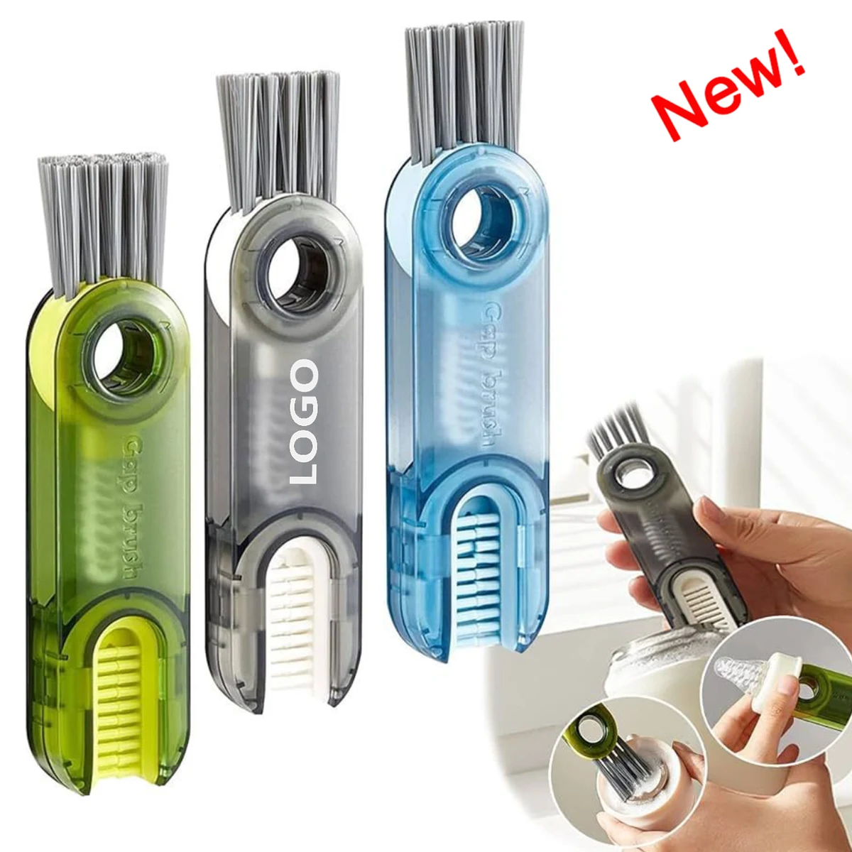 Multifunctional Cup Lid Cleaning Brush 1