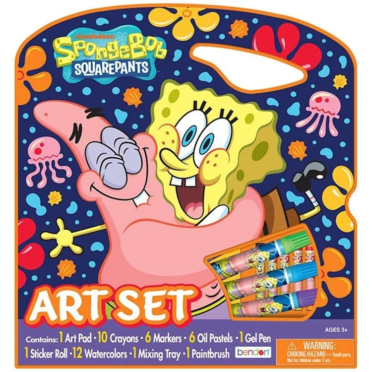 Spongebob Squarepants Character Art Set 11.7" x 1.5" x 12.5" 1
