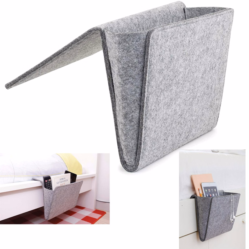 Felt Bed Caddy Storage Organizer Bedside Pocket
