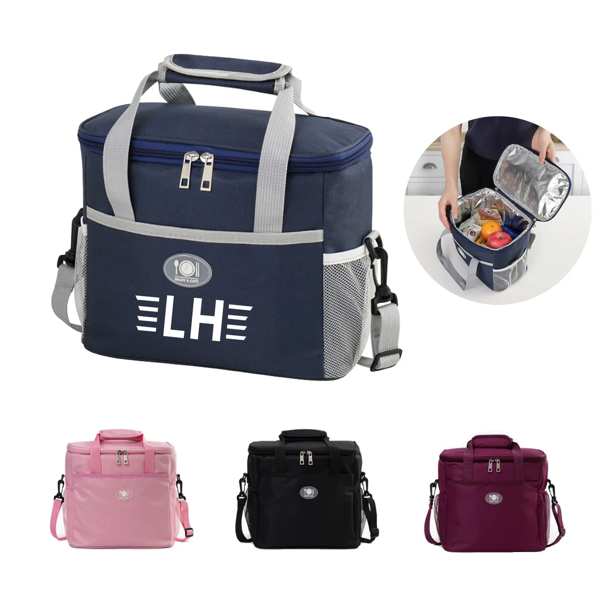 Thick Aluminum Foil Insulated Lunch Bag 1