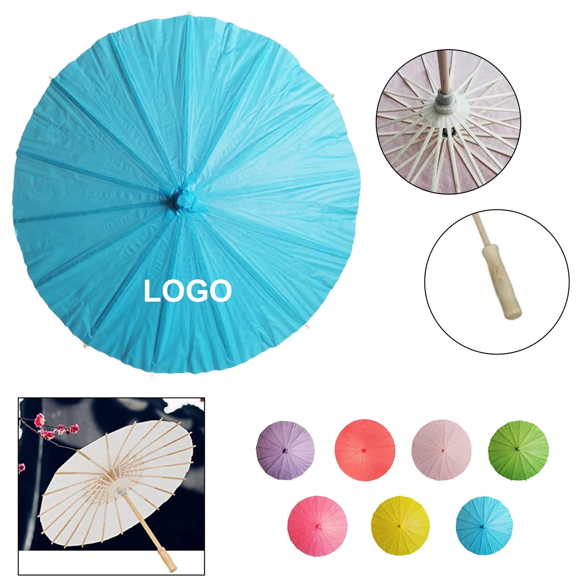 23.6" Japanese Chinese Umbrella Parasol 1