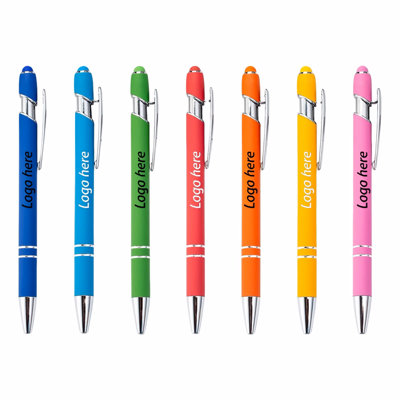 Premium Soft-Touch Aluminum Pen with Stylus