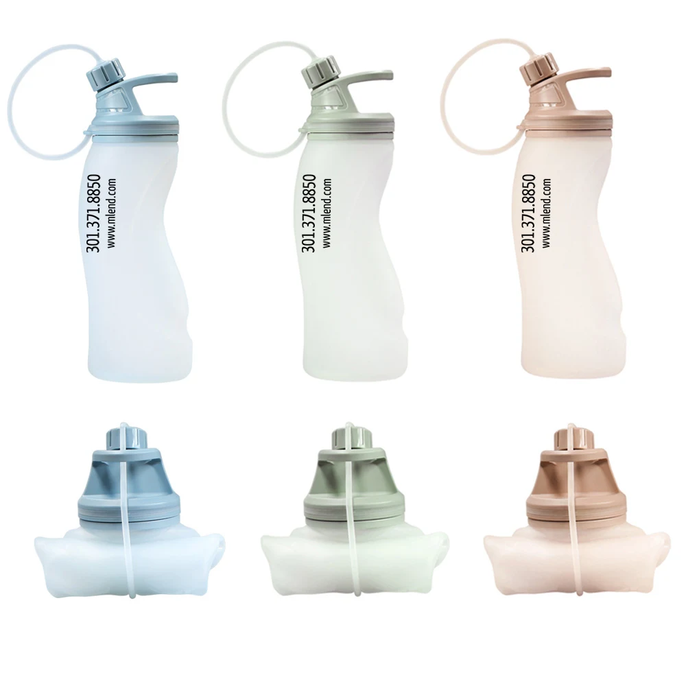540ml Silicone Collapsible Water Bottle 1