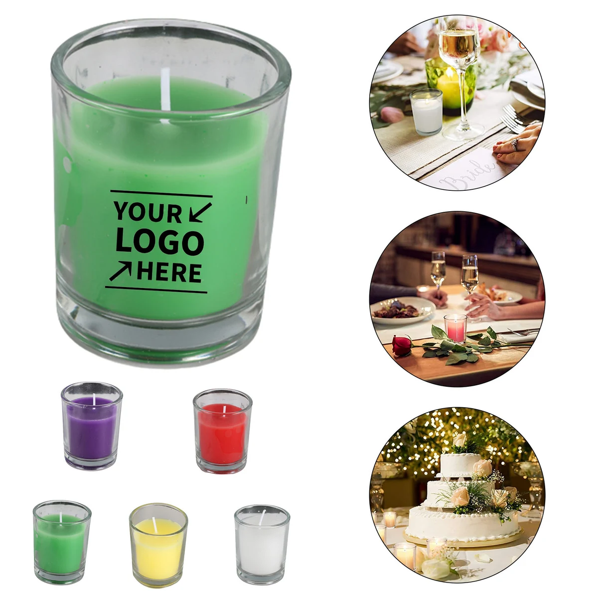 Votive Glass Candle 1
