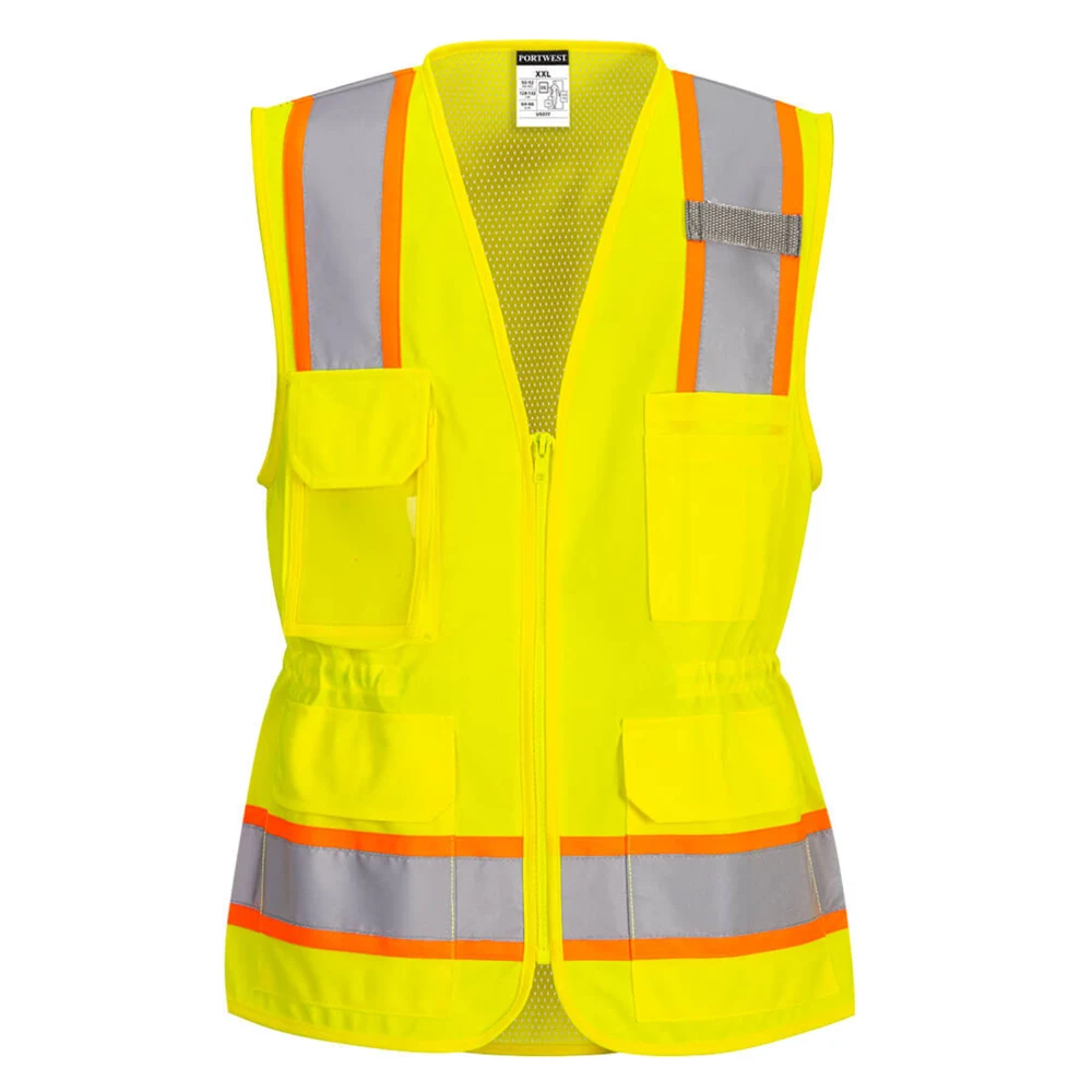 PORTWEST® Brethable Hi-Vis Women's Executive Vest w/ Adjustable Waist 1