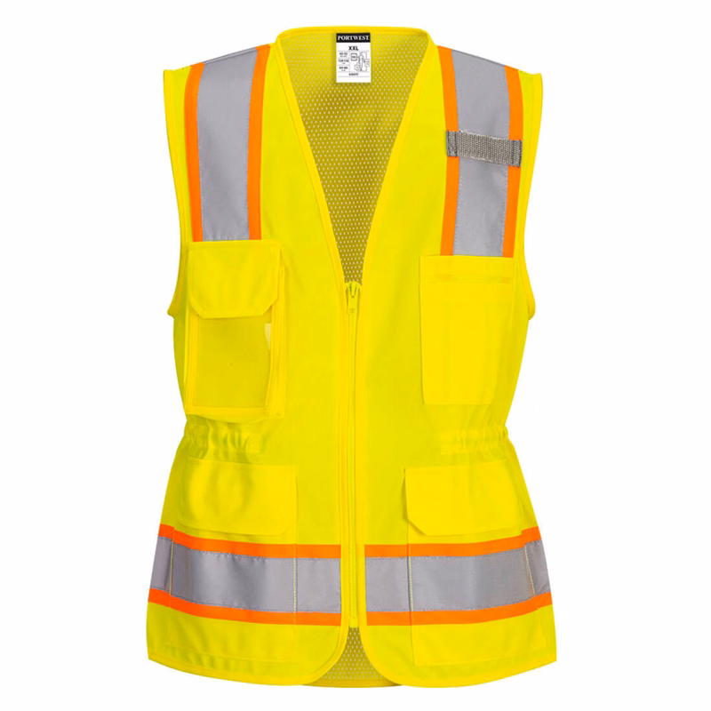 PORTWEST® Brethable Hi-Vis Women's Executive Vest w/ Adjustable Waist