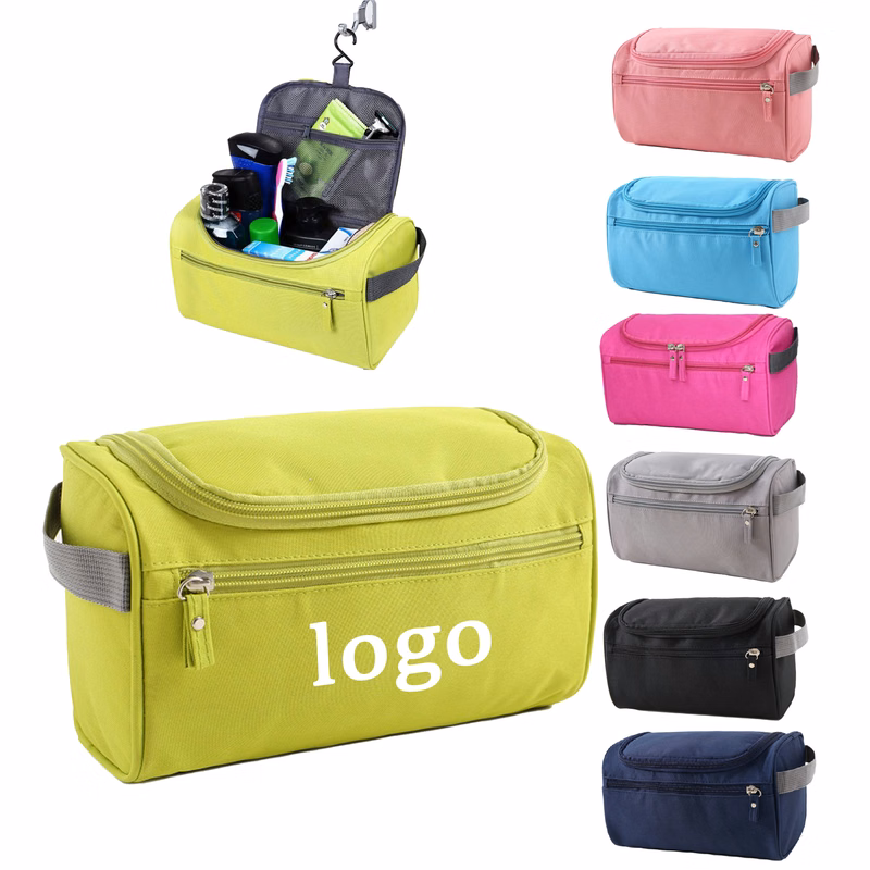 MOQ 30 Hook Toiletry Bag Bathroom Storage 10"L x 5.5"W x 6"H