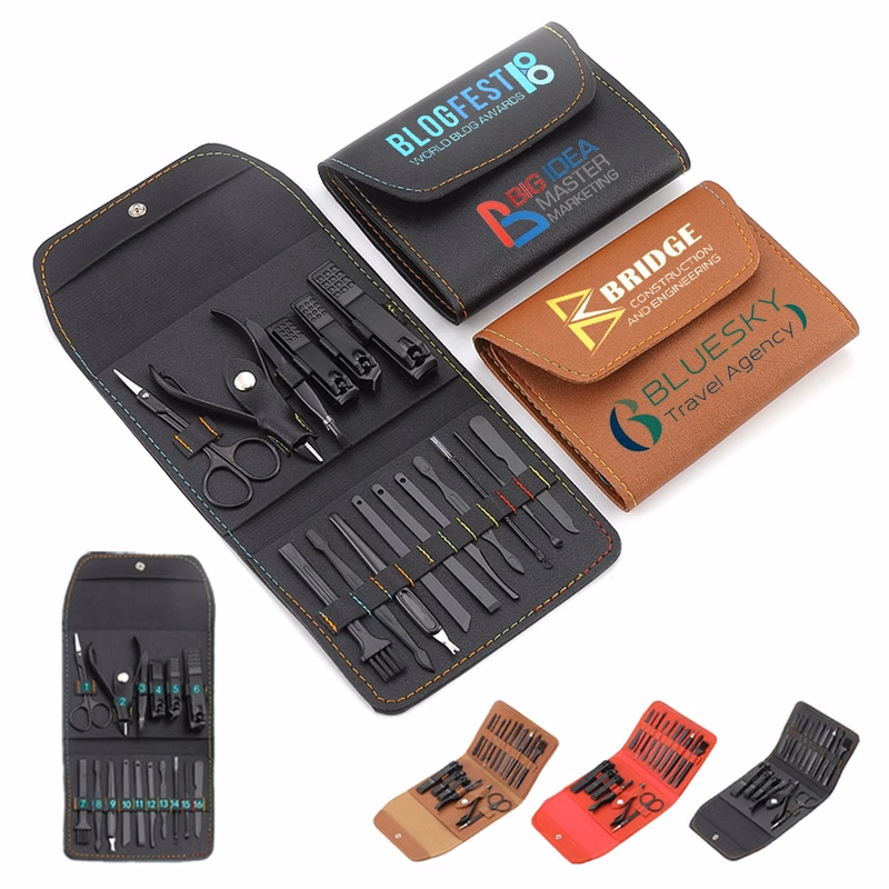 16 In 1 Professional Portable Manicure Nail Set with PU Case