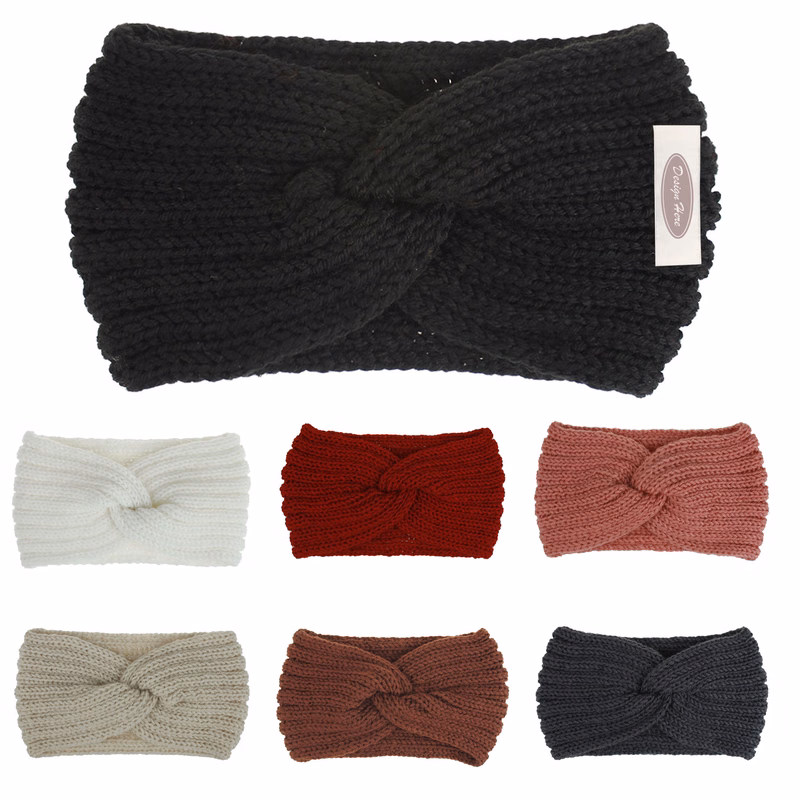 Chunky Knit Headbands Braided Winter Headbands Ear Warmers