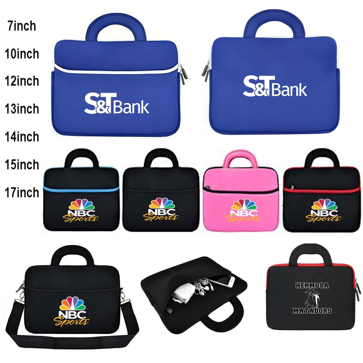Kidder iBank® 15" laptop case with adjustable shoulder strap with handle & pocket 1