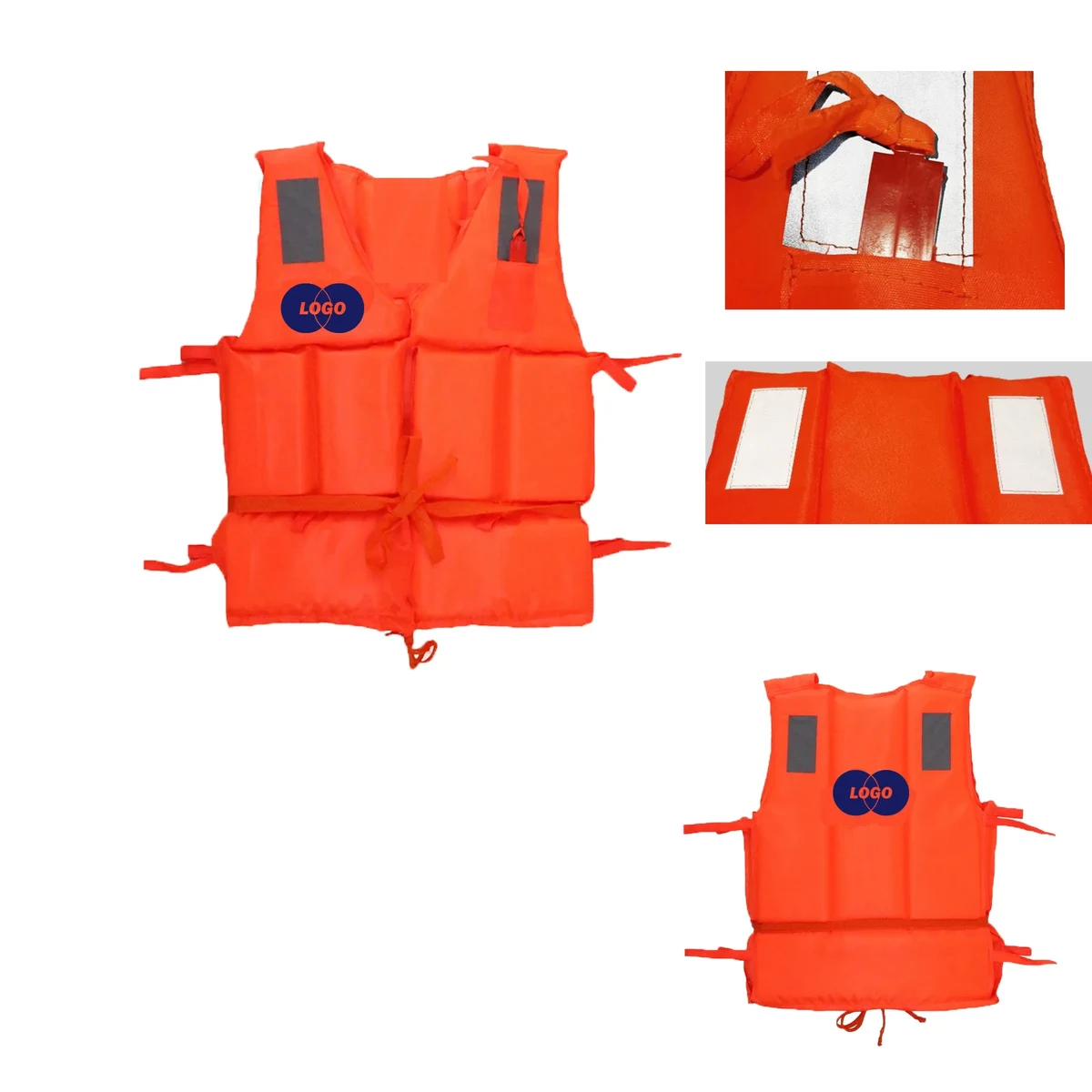 Reflective Safety Life Vest With Whistle 1