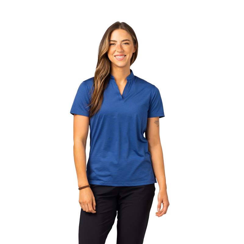 Storm Creek Women's ReLabel Optimist II Microstripe Short Sleeve Polo