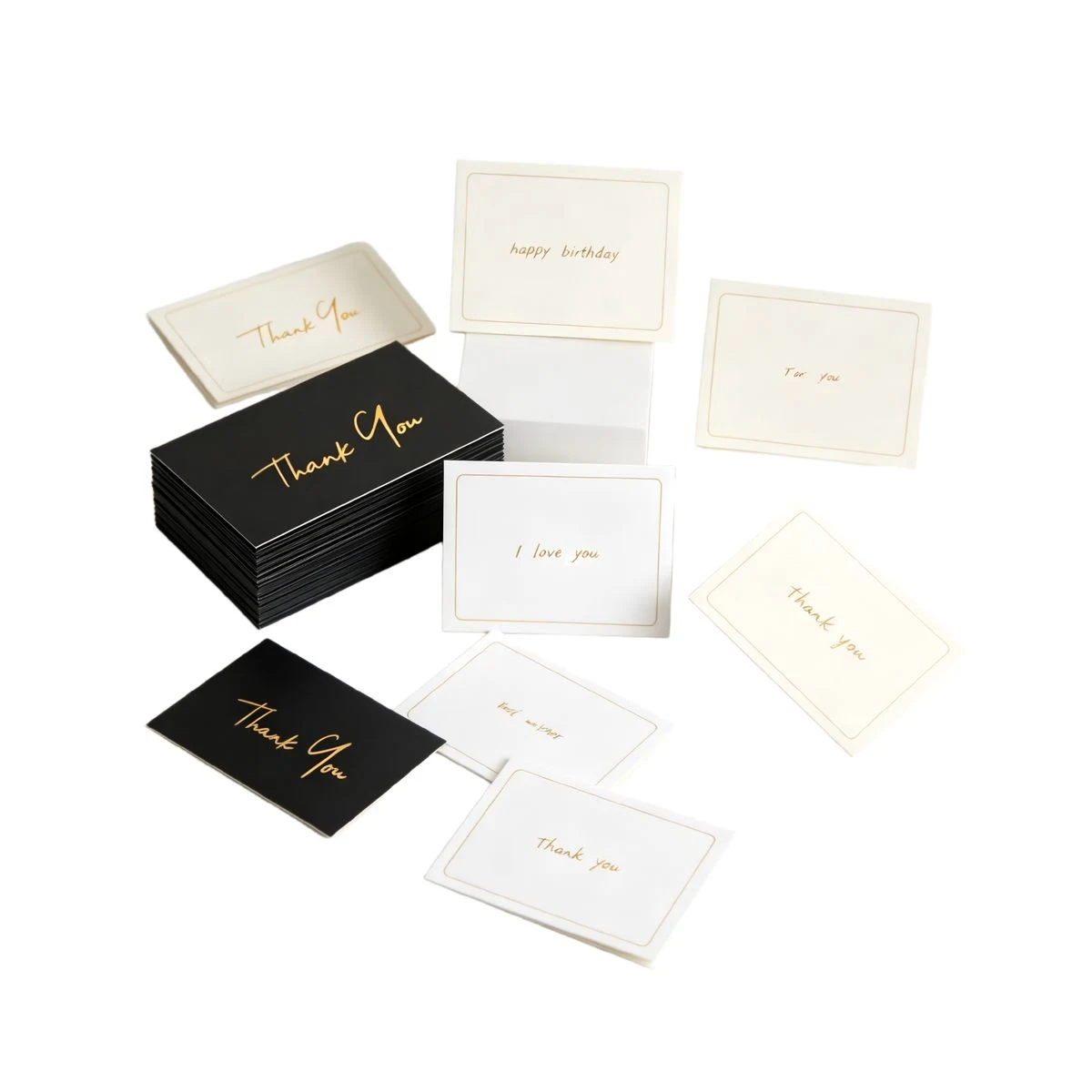 Premium A2 Luxury Hotel Welcome Note With Foil Logo 1