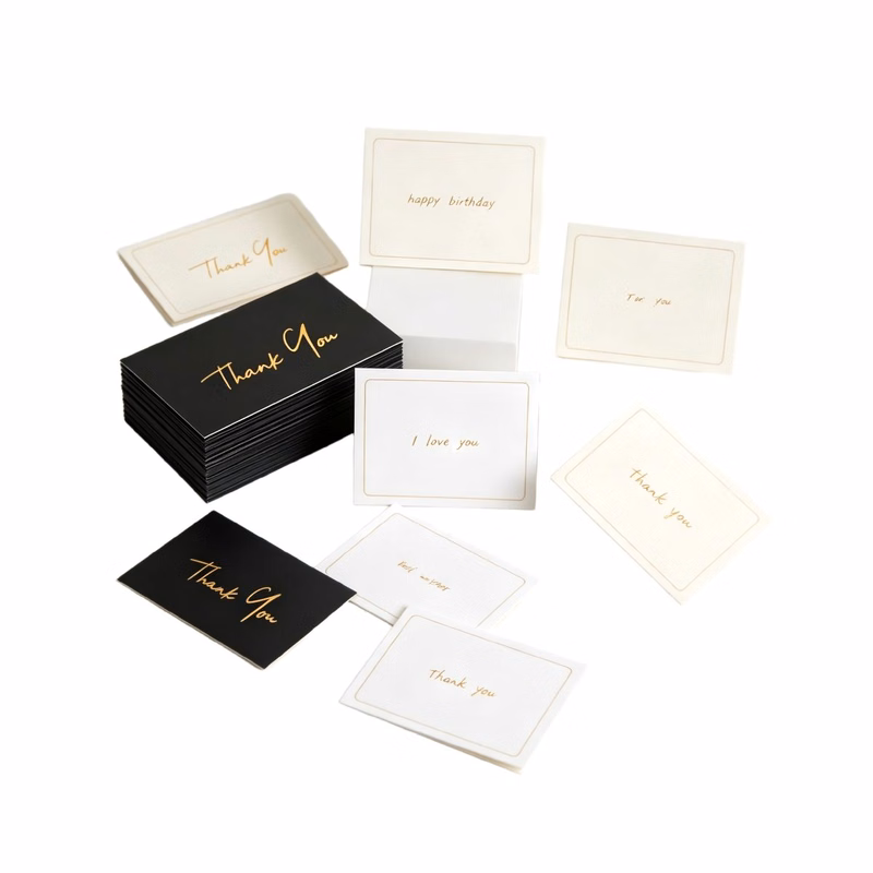Premium A2 Luxury Hotel Welcome Note With Foil Logo