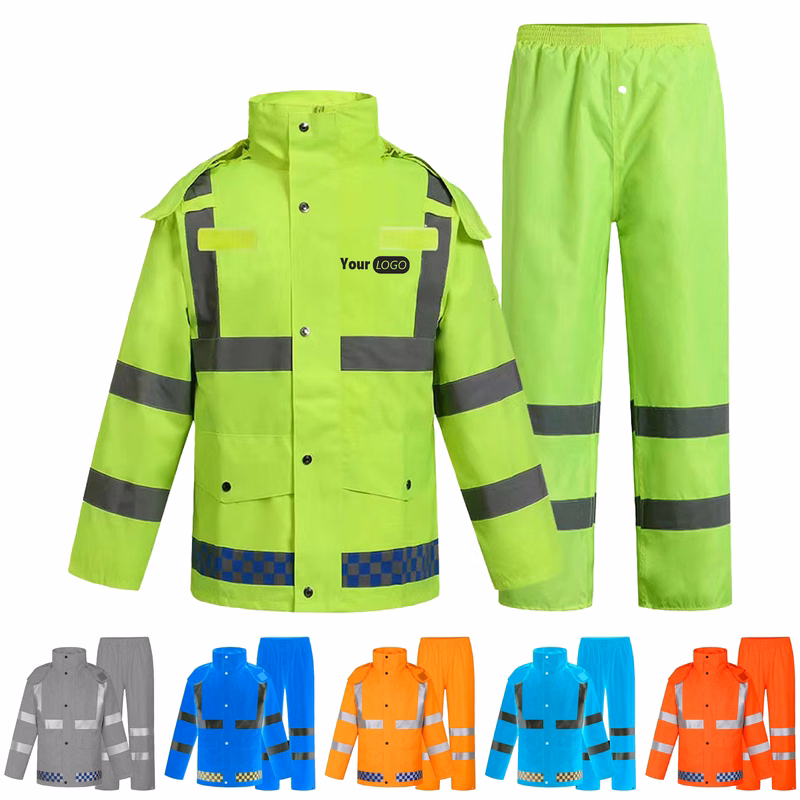 Polyester Adjustable Safety Rain Suit