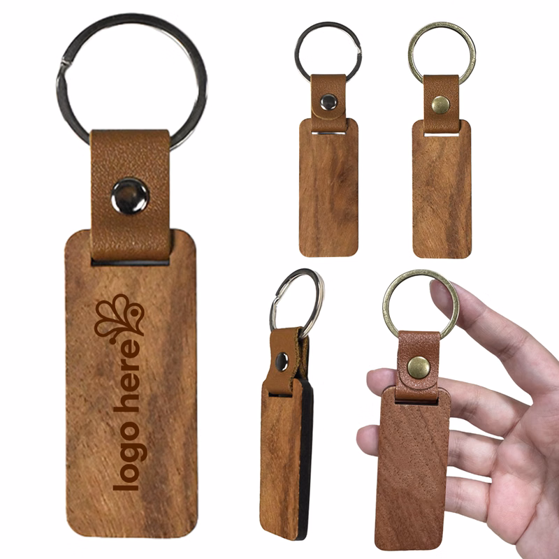 Classic Retro Wooden Keychain
