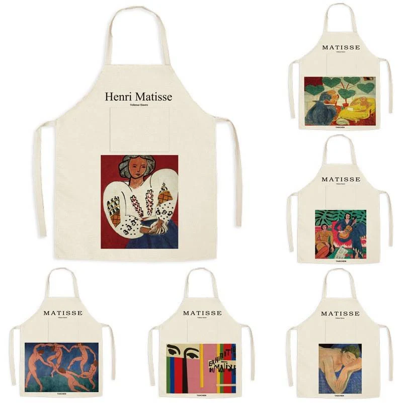 Linen Apron With Pocket 1