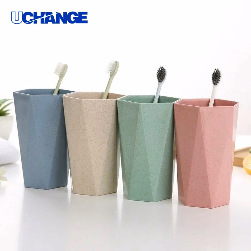 7oz Wheat Straw Diamond-Shaped Cup Drinkware for Eco Events & Daily Use