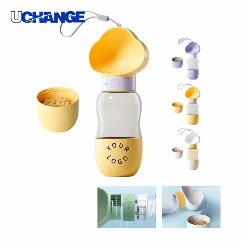 Puppy Hydration Bottle Travel with Food Holder