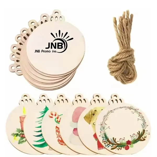 Wooden Christmas Ornament Slices 1