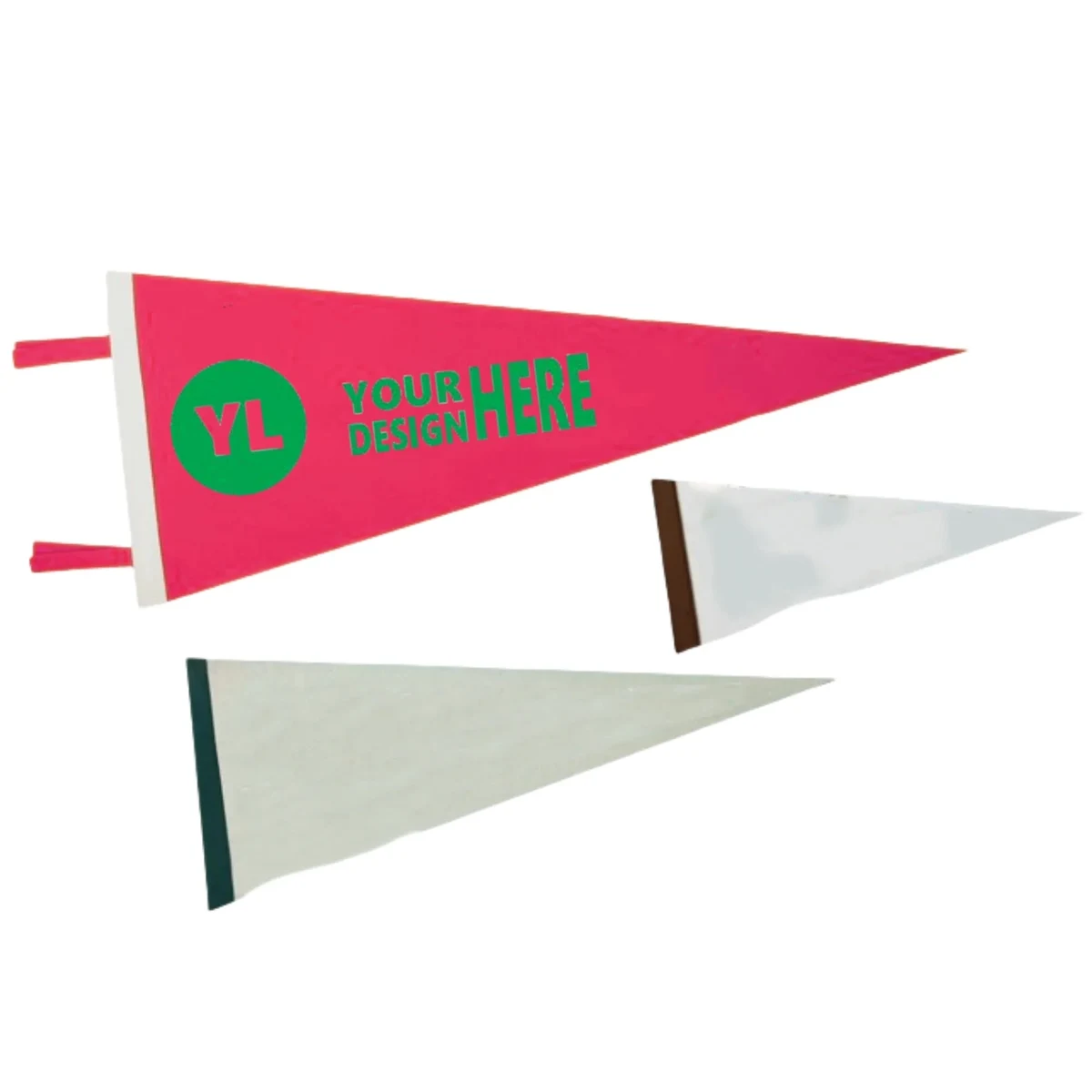 17.7"x7.9" Full Color Printed Felt Pennant 1