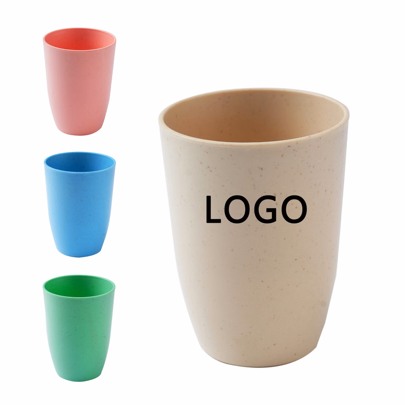 Eco-Friendly Biodegradable 12oz Wheat Straw PP Cup