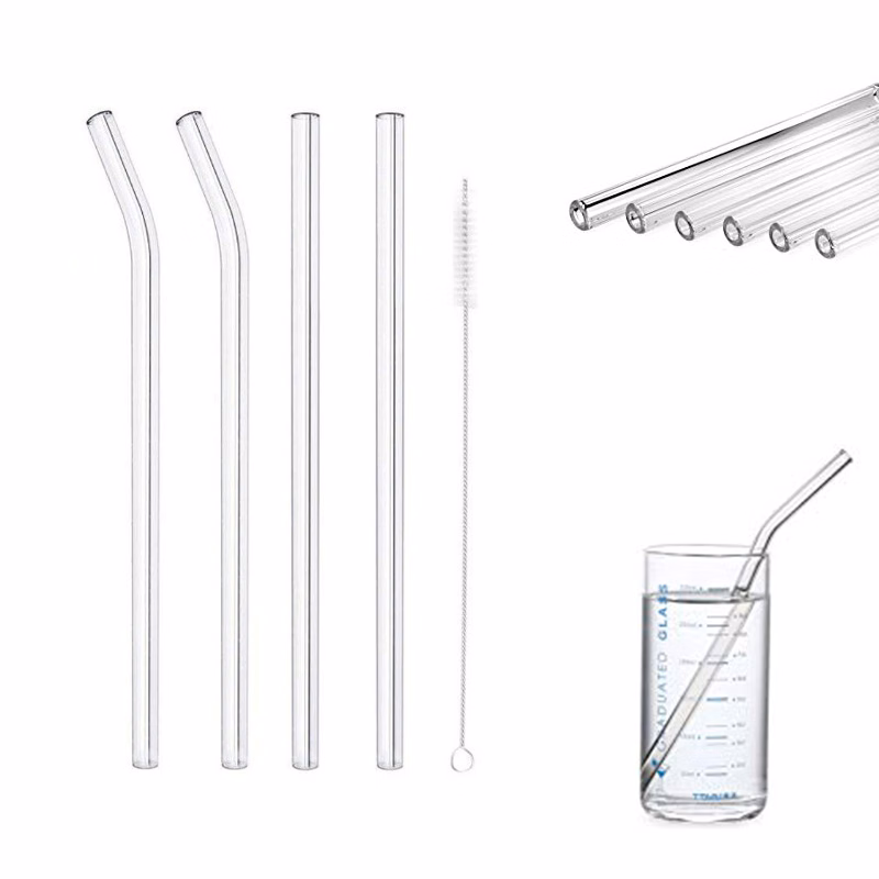 Reusable Clear GlassDrinking Straws
