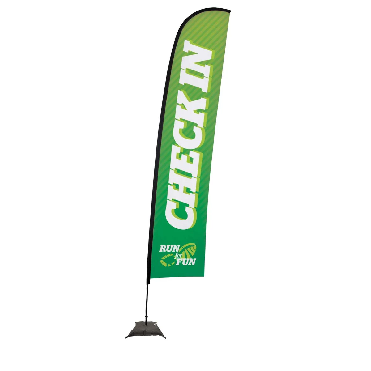 17' Premium Blade Sail Sign Kit (Single-Sided with Scissor Base) 1