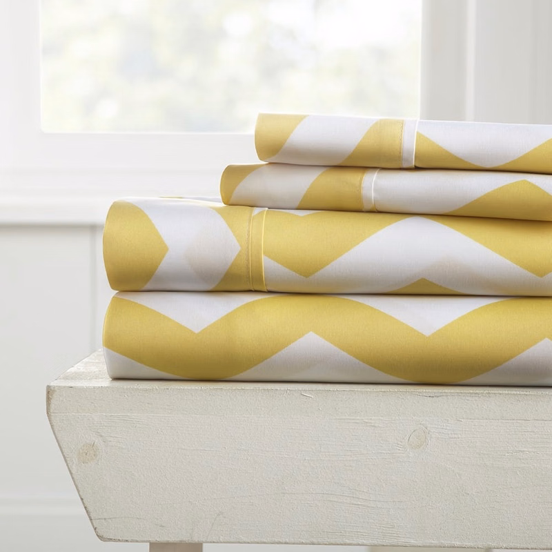 Twin Sheet Sets - Yellow Arrow Pattern 3 Piece