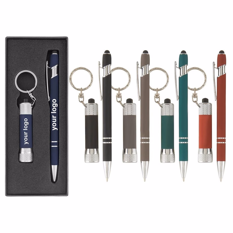 Ellipse Softy ballpoint pen and Chroma Softy LED flashlight